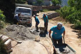 ALANYA BELEDİYESİ, ENGELLİ VATANDAŞ İÇİN YAYLADA BETON YOL YAPTI