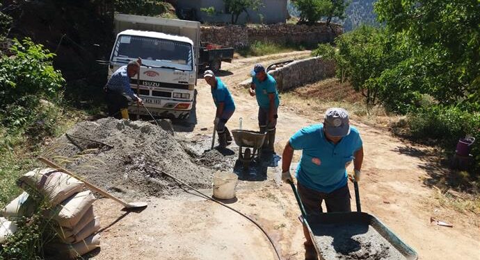 ALANYA BELEDİYESİ, ENGELLİ VATANDAŞ İÇİN YAYLADA BETON YOL YAPTI
