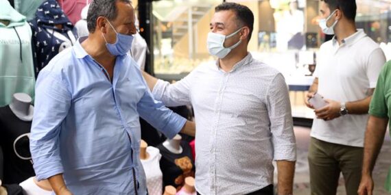 BAŞKAN YÜCEL’DEN ESNAF ZİYARETİ