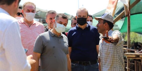 BAYRAM ÖNCESİ KURBAN PAZARINI DENETLEYEN BAŞKAN YÜCEL VATANDAŞLARA ‘SABİT HAYVAN PAZARI’ MÜJDESİ VERDİ