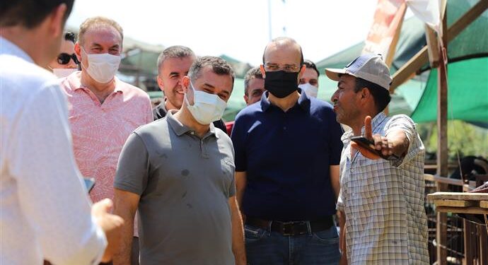 BAYRAM ÖNCESİ KURBAN PAZARINI DENETLEYEN BAŞKAN YÜCEL VATANDAŞLARA ‘SABİT HAYVAN PAZARI’ MÜJDESİ VERDİ