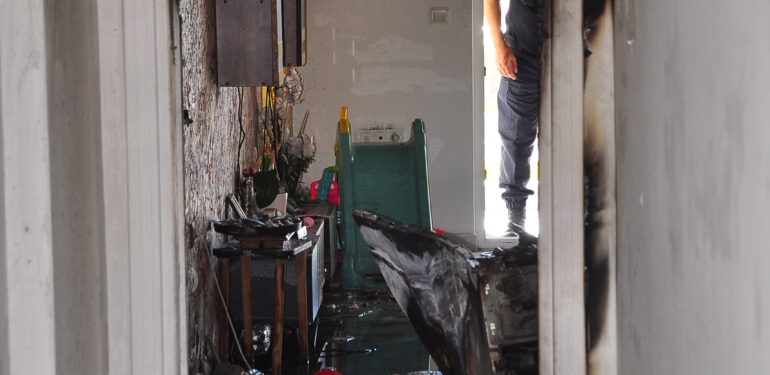 Mahmutlar’da yangın