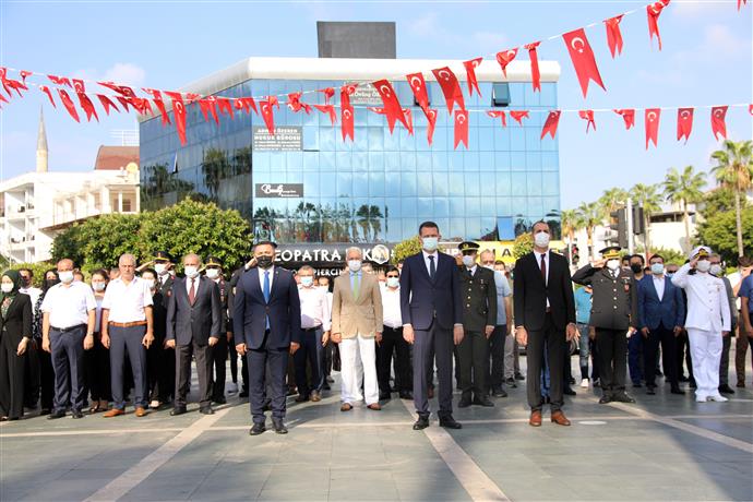 30 AĞUSTOS ZAFERİ ALANYA’DA TÖRENLE KUTLANDI