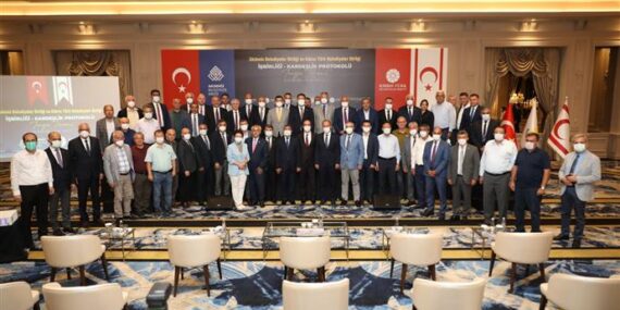 BAŞKAN YÜCEL , “İŞBİRLİĞİ VE KARDEŞLİK PROTOKOLÜ” İÇİN KIBRIS’TA