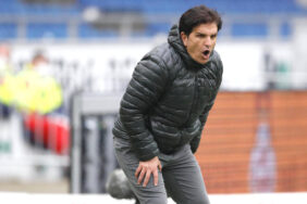 11.04.2021, HDI-Arena, Hannover, Ligaspiel, 2. Bundesliga, Hannover 96 vs 1. FC Heidenheim, im Bild Kenan Kocak (Traine