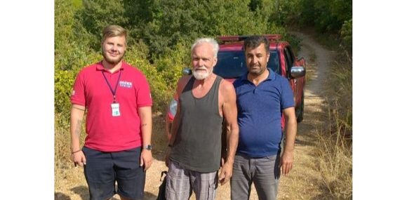 Muhtar Şahin kaybolan Alman’ı buldu!
