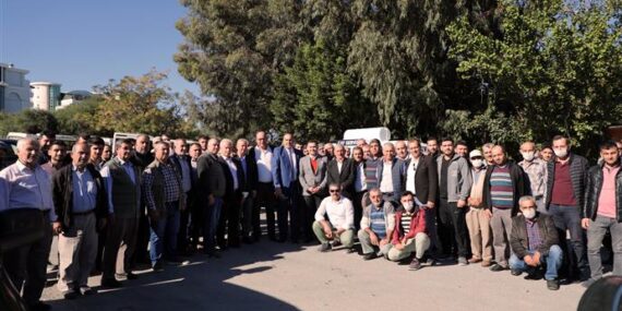 BAŞKAN YÜCEL BATI BİRLİK MİNİBÜS ESNAFLARIYLA BULUŞTU