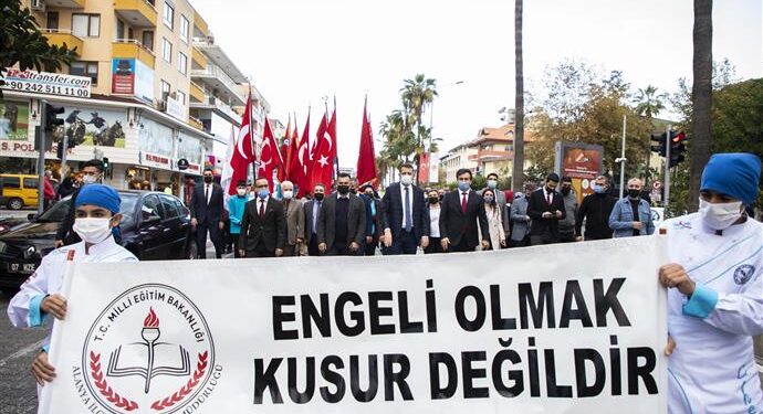 ALANYA’DA 3 ARALIK DÜNYA ENGELLİLER GÜNÜ KUTLANDI
