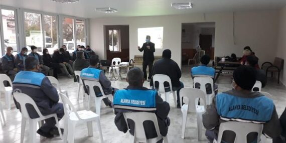 ALANYA BELEDİYESİ’NDEN PERSONELE İŞ GÜVENLİĞİ VE SAĞLIĞI EĞİTİMİ