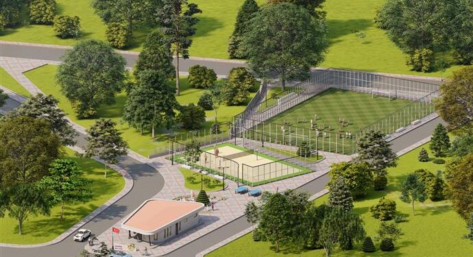 GÜZELBAĞ MAHALLESİ’NE YENİ SPOR ALANI YAPILIYOR