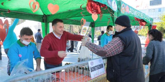 ALANYA BELEDİYESİ’NDEN SEVGİLİLER GÜNÜ HEDİYESİ