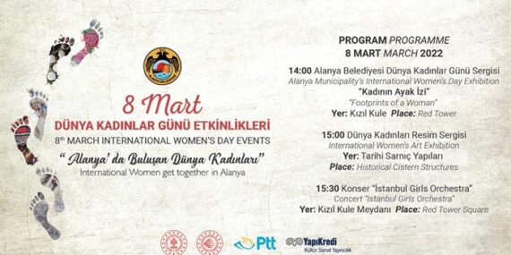 ALANYA BELEDİYESİ’NDEN 8 MART DÜNYA KADINLAR GÜNÜ’NE ÖZEL PROGRAM