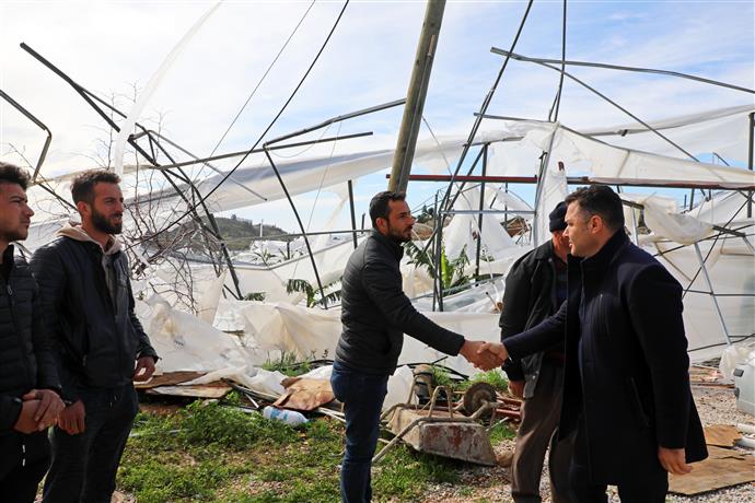 BAŞKAN YÜCEL’DEN AFETZEDELERE GEÇMİŞ OLSUN ZİYARETİ