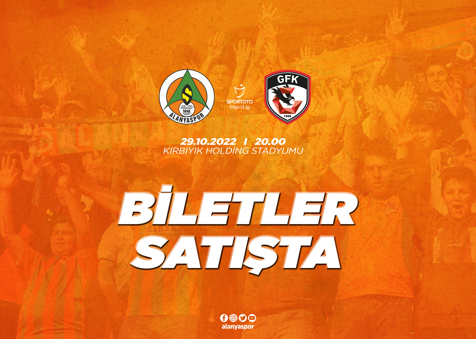 Gaziantep FK maçı biletleri satışa sunuldu