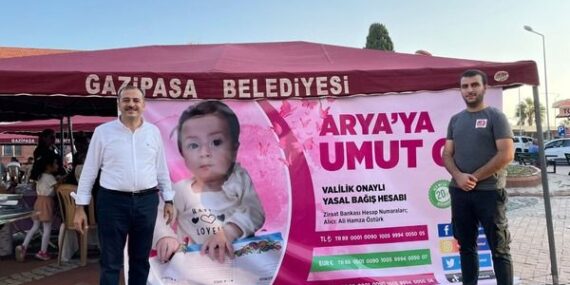 Toksöz’den Arya bebeğe destek
