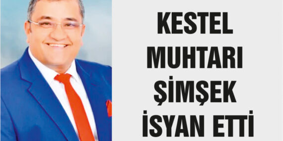 KESTEL’DE SU BORUSU PATLADI