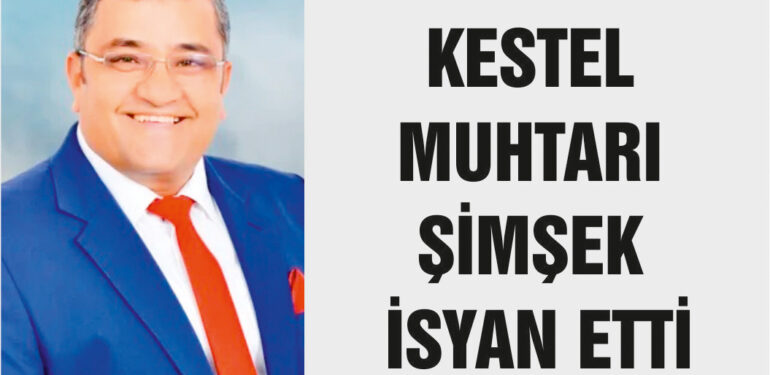 KESTEL’DE SU BORUSU PATLADI