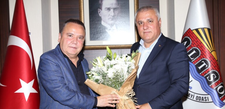 BAŞKAN BÖCEK, ALTSO BAŞKANI ERDEM’İ ZİYARET ETTİ ‘GÜZELBAĞ SANAYİ SİTESİ GÖRÜŞÜLDÜ’