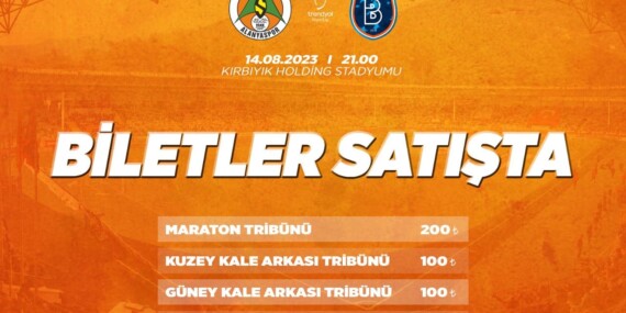 BAŞAKŞEHİR MAÇI BİLETLERİ SATIŞA ÇIKTI