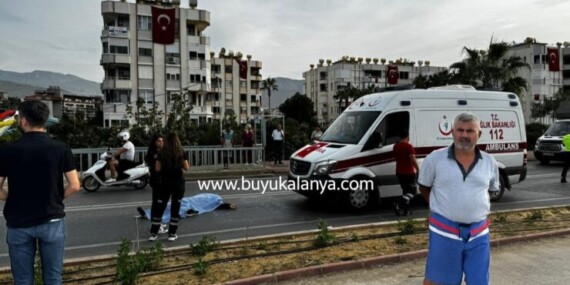 Alanya’da bu sabah bir genç motosiklet kurbanı oldu