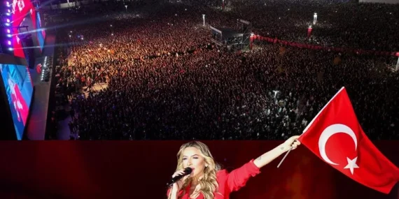 Ankara’da Hadise çıktı! Muhteşem Cumhuriyet konseri