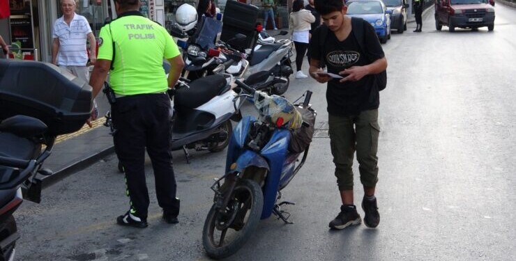 MOTOSİKLET SÜRÜCÜSÜNE CEZA YAĞDI