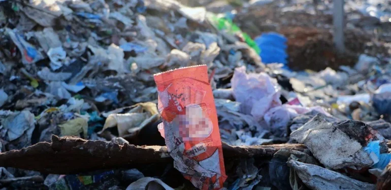 Mahmutlarda Çöp ev