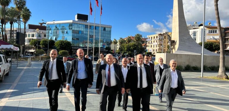 İYİ PARTİ ALANYA BELEDİYE BAŞKAN ADAYI ŞAHİN’DEN ÖNCE DEVLETİN, SONRA DA MİLLETİN MAKAMINA ZİYARET