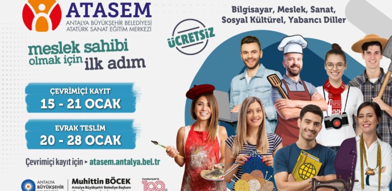 ATASEM’DE İKİNCİ DÖNEM KAYITLARI BAŞLADI