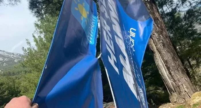 MEHMET ŞAHİN’İN AFİŞLERİNE ÇİRKİN SALDIRI