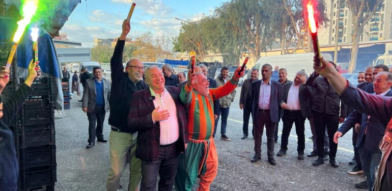 MEHMET ŞAHİN, ALANYA HAL ESNAFIYLA BULUŞTU