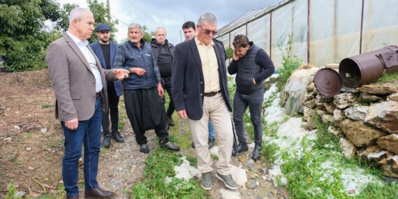 Özçelik “Zarar gören çiftçimize destek vereceğiz”