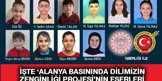 İşte ‘Alanya Basınında Dilimizin Zenginliği Projesi’nin eserleri