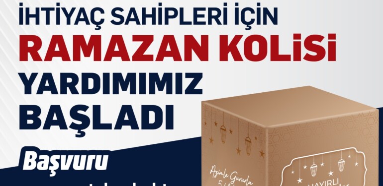 Büyükşehir’den ihtiyaç sahiplerine Ramazan gıda kolisi