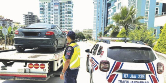 Mahmutlarda Drifte 128 bin lira ceza