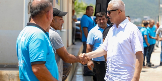 ALANYA BELEDİYESİ BÜNYESİNE KAZANDIRILAN YENİ BETON TESİSİ VE ARAÇLAR HİZMETE BAŞLADI