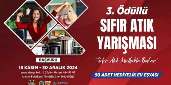 ‘SIFIR ATIK MUTFAKTA BAŞLAR’ YARIŞMASI 3. KEZ BAŞLIYOR
