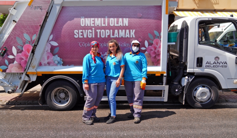 ALANYA’DA TEMİZLİĞE KADIN ELİ DEĞDİ