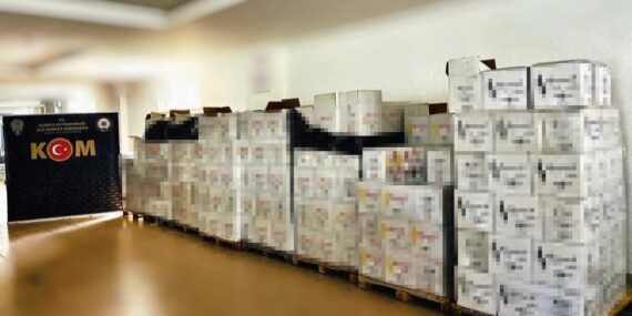 5 bin 236 şişe kaçak içki ele geçirildi